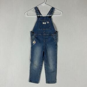 Oshkosh B'Gosh Denim Overalls Kids Child Boys Girls 4T Blue Metal Buckle Y2k 90s